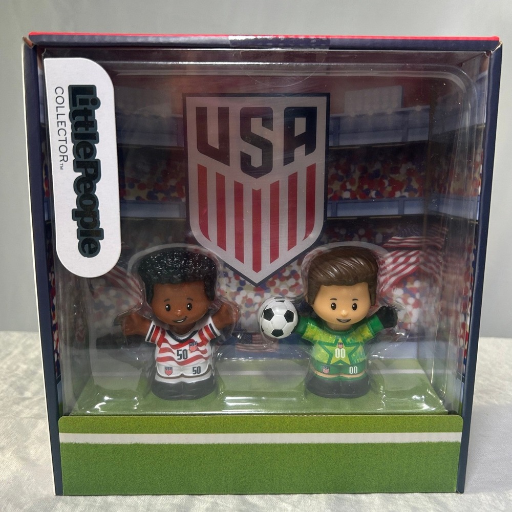 Fisher-Price Little People Collector US Soccer Goalkeeper & Striker Set #1012
